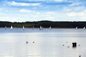 sailing. Spring season photo