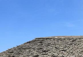 old roof, close up photo