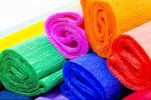 colorful crepe paper photo