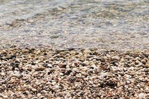 sea pebbles, close up photo