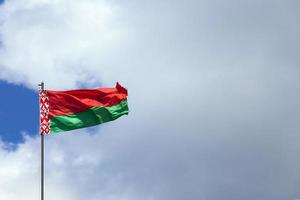 bandera de la república de bielorrusia foto