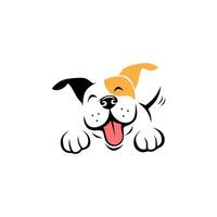ilustración de perro mimado. ilustración de un perro mimado y adorable, perfecto para empresas de mascotas vector