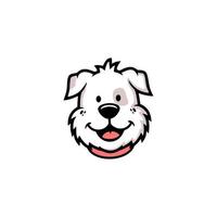 perro amistoso ilustración del logotipo que representa a un perro amistoso, adecuado para empresas de mascotas vector