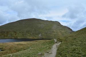 Hiking Trail Beside Grisdale Tarn in England photo