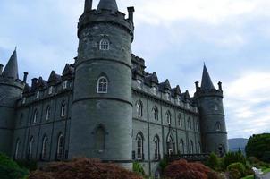 torres de la torreta en el castillo de inveraray foto