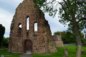 Grand Stone Ruins of Beauly Priory in Scotland photo