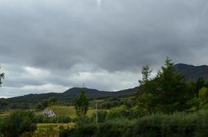 Dark Skies over the Cairngorms Mountain Range in Scotland photo