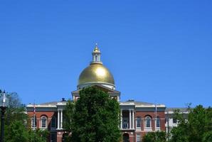 capitol hill en la ciudad de boston en massachusetts foto