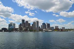 hermosa vista de la ciudad de boston en massachusetts foto