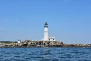 Beautiful View of Boston Light on a Summer Day photo