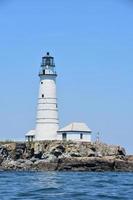 Towering Boston Light Amongst Boston Harbor Islands photo