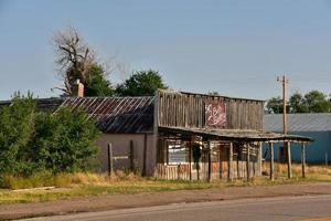 Boarded Up Building in a Ghost Town photo