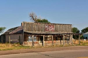 Boarded Up and Abandoned Building in Scenic South Dakota photo