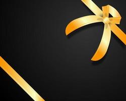 Golden Ribbon Blank Background Vector Design Illustration