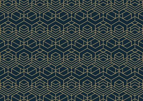 patrón geométrico abstracto con forma hexagonal vector