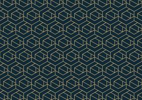 abstract geometric pattern with hexagon shape vector