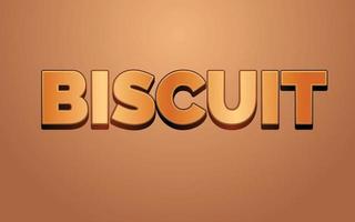 editable biscuit testy food vector text effect with modern style