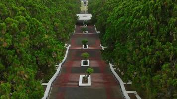 Bandung Indonesia, December 21, 2021 - Beautiful aerial view, State College of Sciences Building, IPDN. video