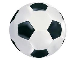 balón de fútbol sobre un fondo blanco vector