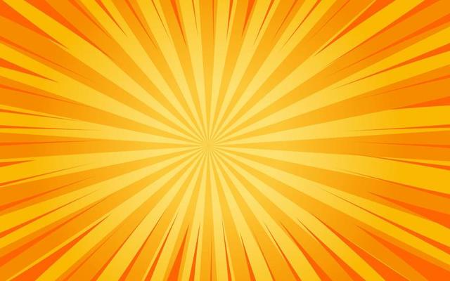 Sun rays retro vintage style on yellow and orange background, Sunburst pattern background. Rays. Summer banner vector illustration. Abstract wallpaper for template business social media advertising.