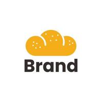 Modern minimalist logo delicious bread vector