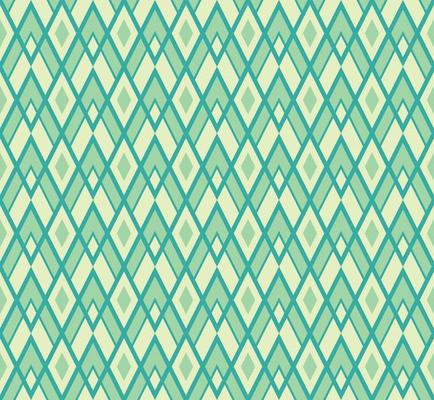 Seamless Diamond Shape Background Pattern Yellow Green