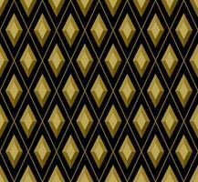 Seamless Diamond Shape Background Pattern Gold 3D vector