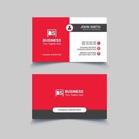 Corporate business card design template vector