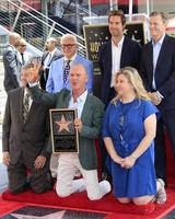 LOS ANGELES, JUL 28 - Michael Keaton, speakers, chamber officials at the Michael Keaton Hollywood Walk of Fame Star Ceremony at the Hollywood Walk of Fame on July 28, 2016 in Los Angeles, CA photo