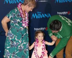 LOS ANGELES, NOV 14 - Melissa Trn, Syliva Dalton, Brett Dalton at the Moana  at TCL Chinese Theater IMAX on November 14, 2016 in Los Angeles, CA photo