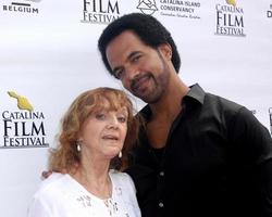 avalon, 26 de septiembre - maria st john, kristoff st john en la proyección del documental un hombre llamado dios, festival de cine catalina en la iglesia de la comunidad de avalon el 26 de septiembre de 2014 en avalon, isla catalina, ca foto