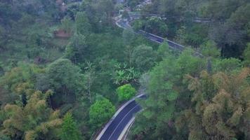 Bandung, Indonesia, April 9, 2022 - Beautiful aerial view, Ring road highway video