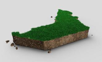 Dubai UAE Map Grass and ground texture 3d illustration photo