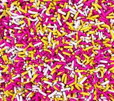 Colorful Sprinkles Background Rainbow sprinkles 3d illustration photo