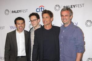 LOS ANGELES, SEP 15 - Fred Savage, Jarrad Paul, Rob Lowe, Andrew Mogel at the PaleyFest 2015 Fall TV Preview, FOX at the Paley Center For Media on September 15, 2015 in Beverly Hills, CA photo