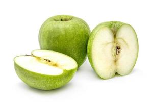 Green apples background photo