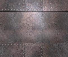 Metal texture with rivets background photo