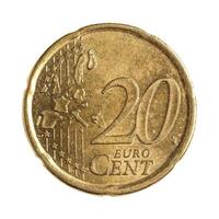 Twenty euro cents photo