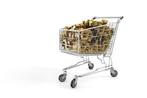 Cart With dollar symbol photo