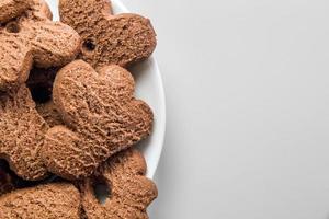 Chocolate cookies background photo