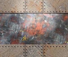 Metal texture with rivets background photo