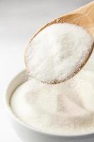 Bowl filled with sugar photo