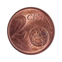dos céntimos de euro foto