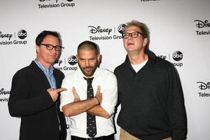 LOS ANGELES, JAN 10 - Joshua Malina, Guillermo Diaz, Jeff Perry attends the ABC TCA Winter 2013 Party at Langham Huntington Hotel on January 10, 2013 in Pasadena, CA photo