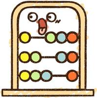 Abacus Chalk Drawing vector