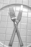 Silver cutlery background photo