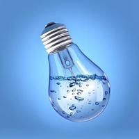 Liquid in a light bulb photo