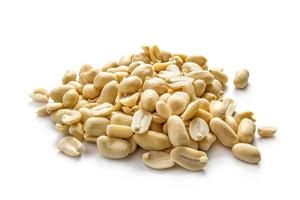 Peanuts on white photo