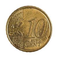 Ten euro cents photo