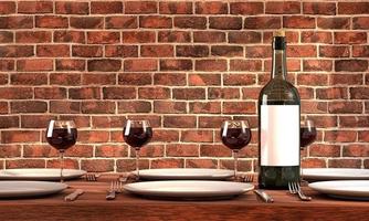 Wine has been served photo